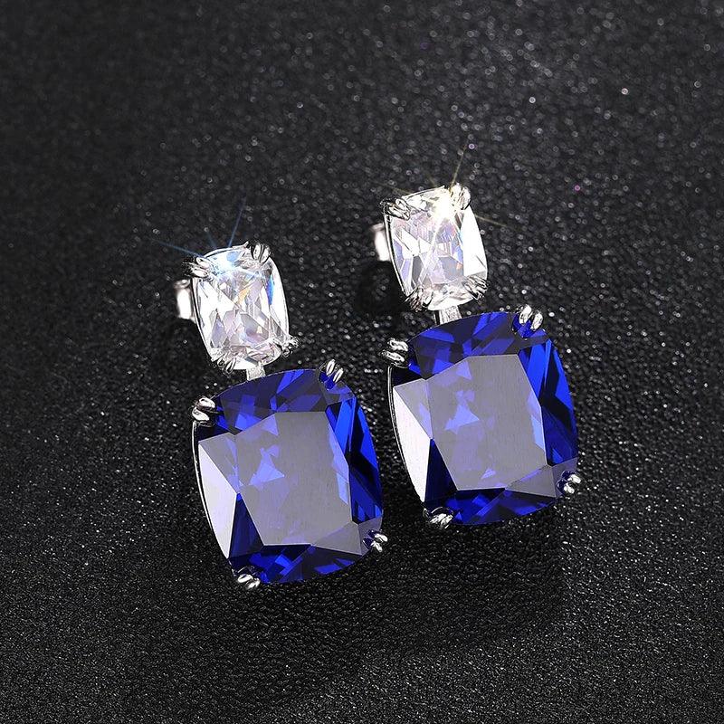 Royal Sapphire Grace Earrings - Lumière