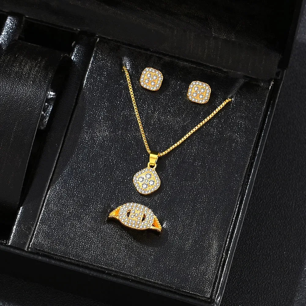 Luxury Cube Jewelry Set – 3 Pieces - Lumière