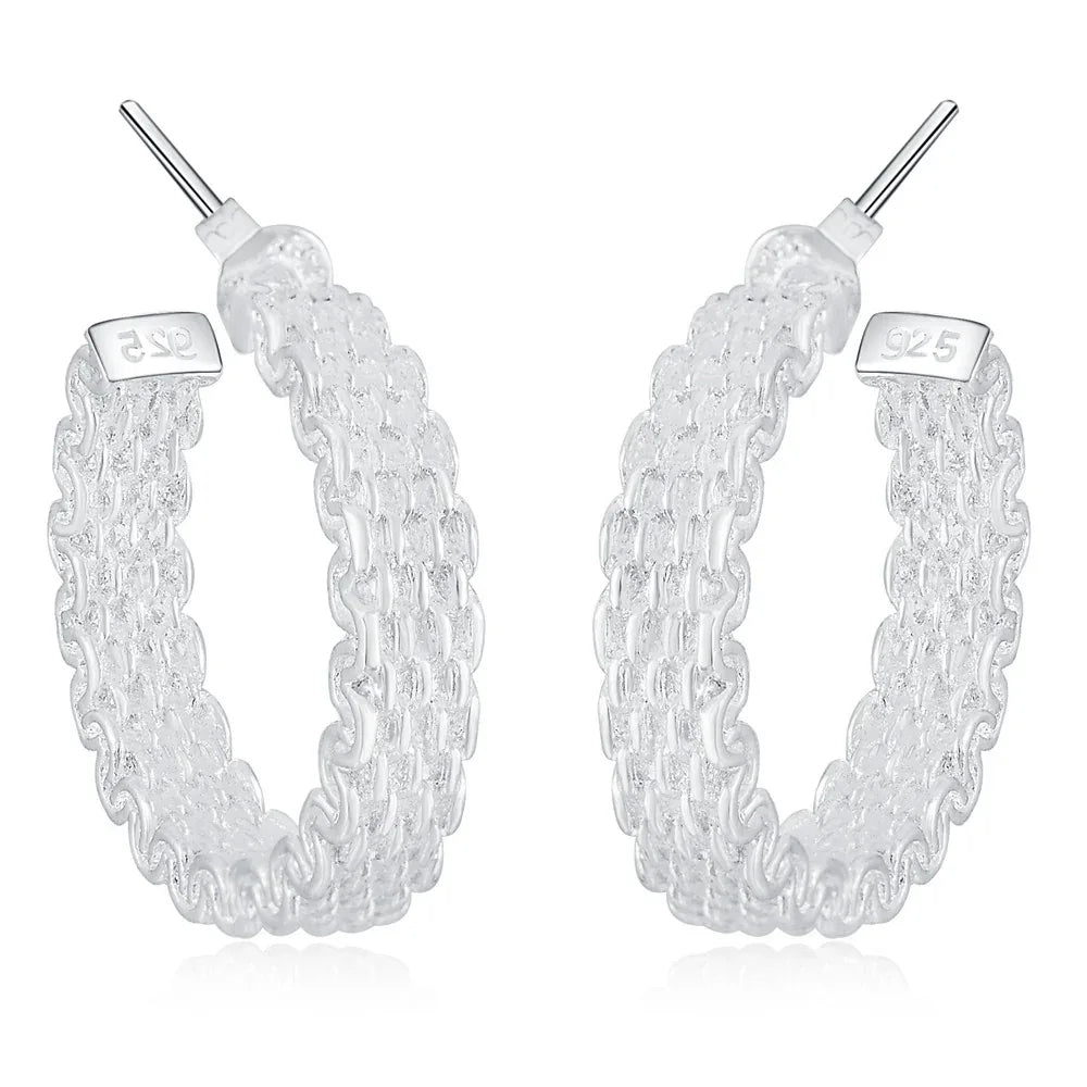 Silver Charm Stud Earrings - Lumière