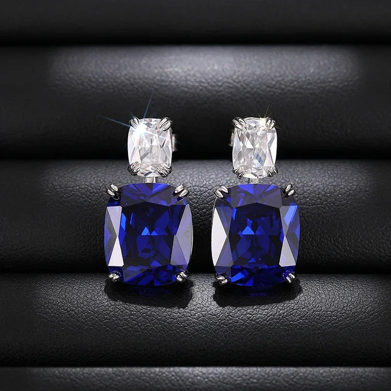 Royal Sapphire Grace Earrings - Lumière