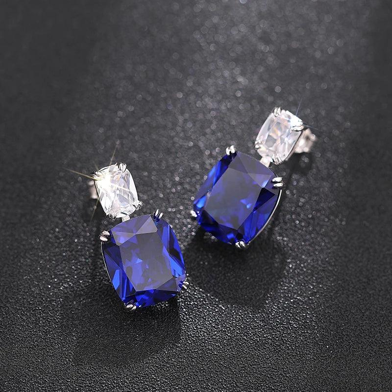 Royal Sapphire Grace Earrings - Lumière