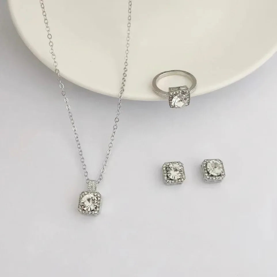 Luxury Cube Jewelry Set – 3 Pieces - Lumière