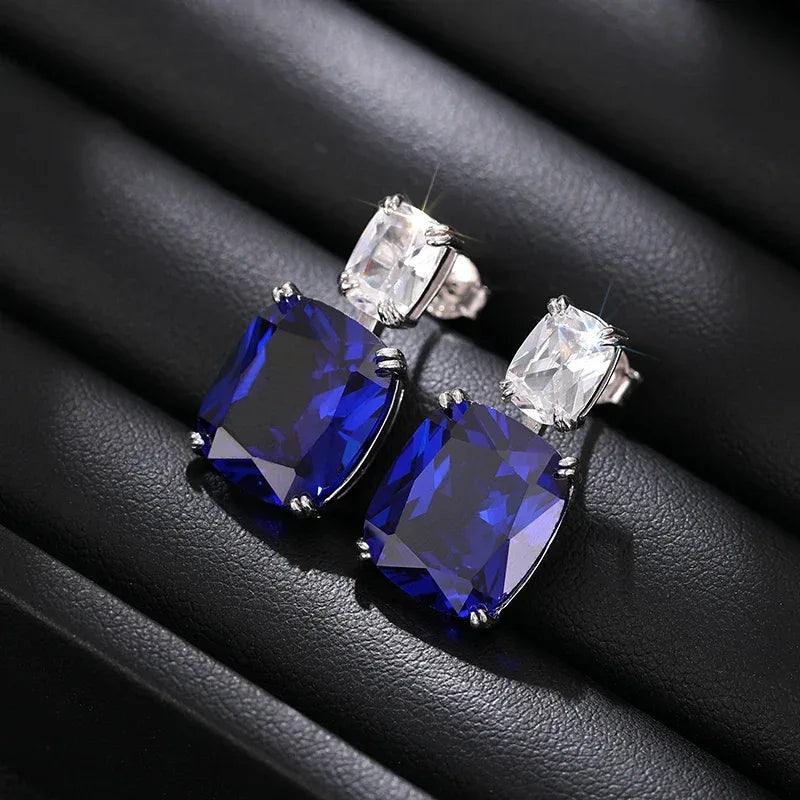 Royal Sapphire Grace Earrings - Lumière
