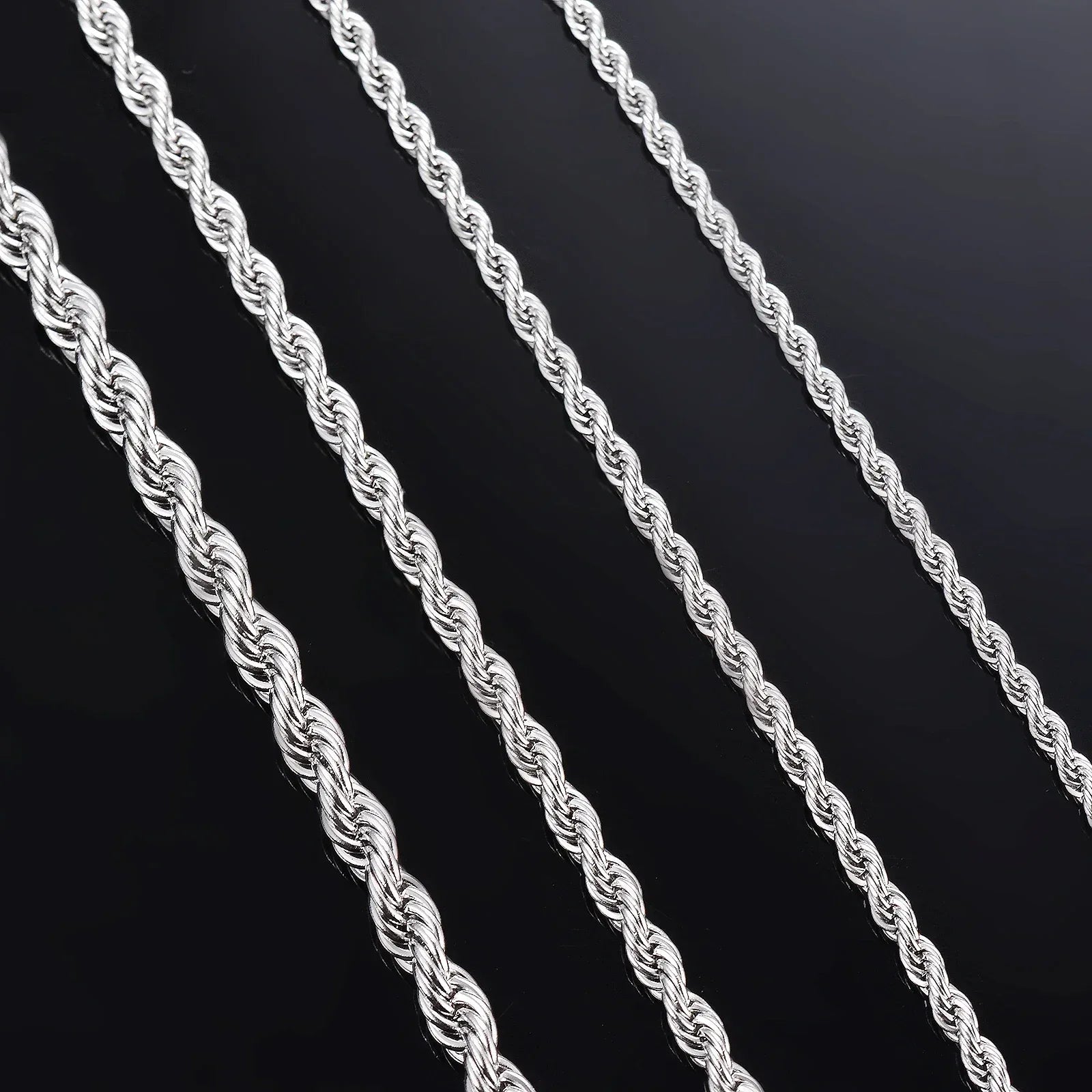 Silver Rope Chain Necklace / Bracelet - Lumière